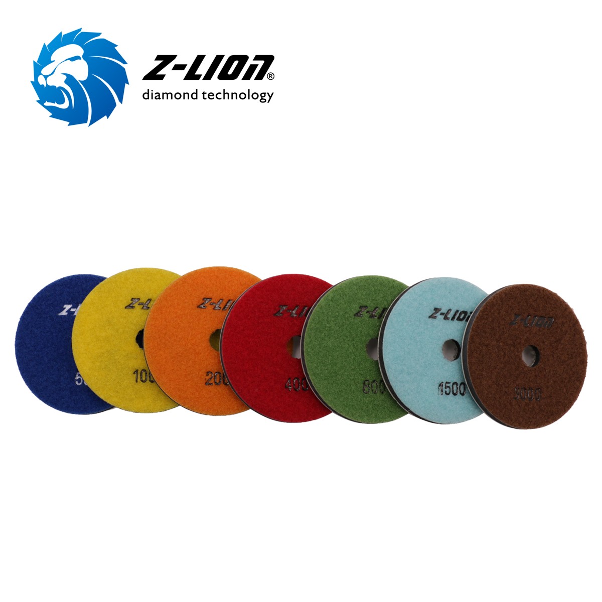 ZL-4FP2 4inch Resin Bond Diamond Wet Polishing Pad For Marble Polishing