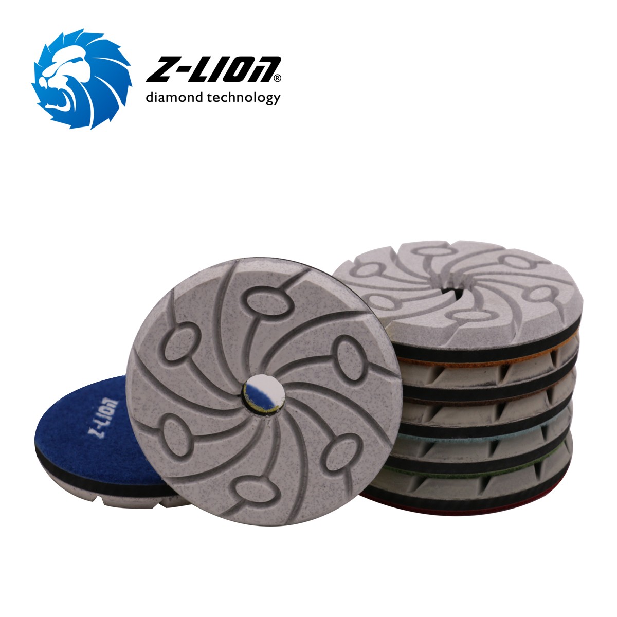 ZL-4FP2 4inch Resin Bond Diamond Wet Polishing Pad For Marble Polishing